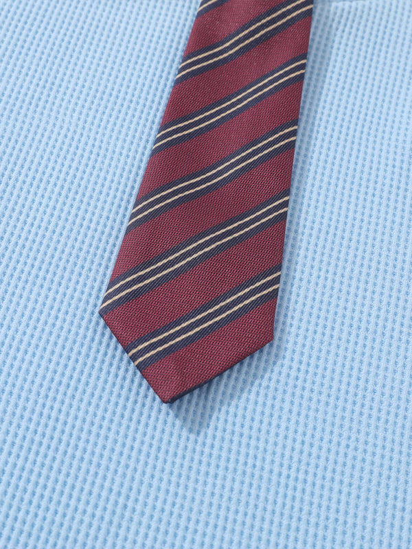 Zwoyren College Stripe Tie Polo Tee