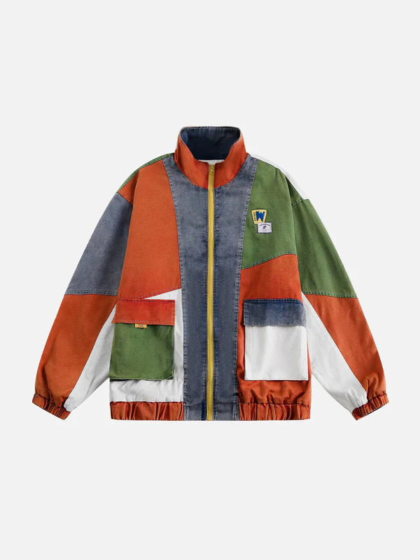 Zwoyren Multi Color Patchwork Jacket