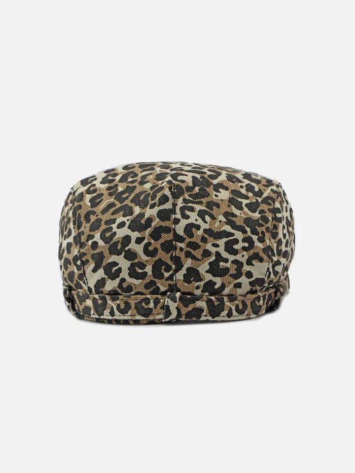 Zwoyren Vintage Leopard Print Beret