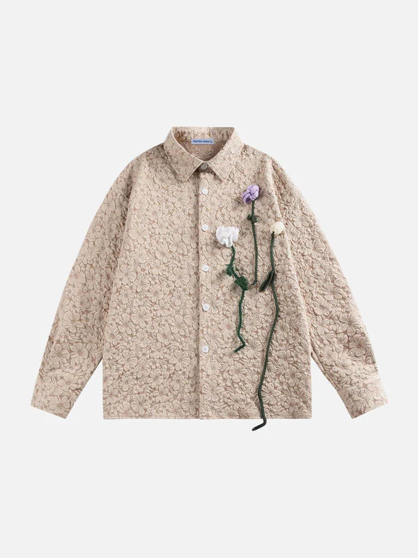 Zwoyren Floral Bloom Long Sleeve Shirt