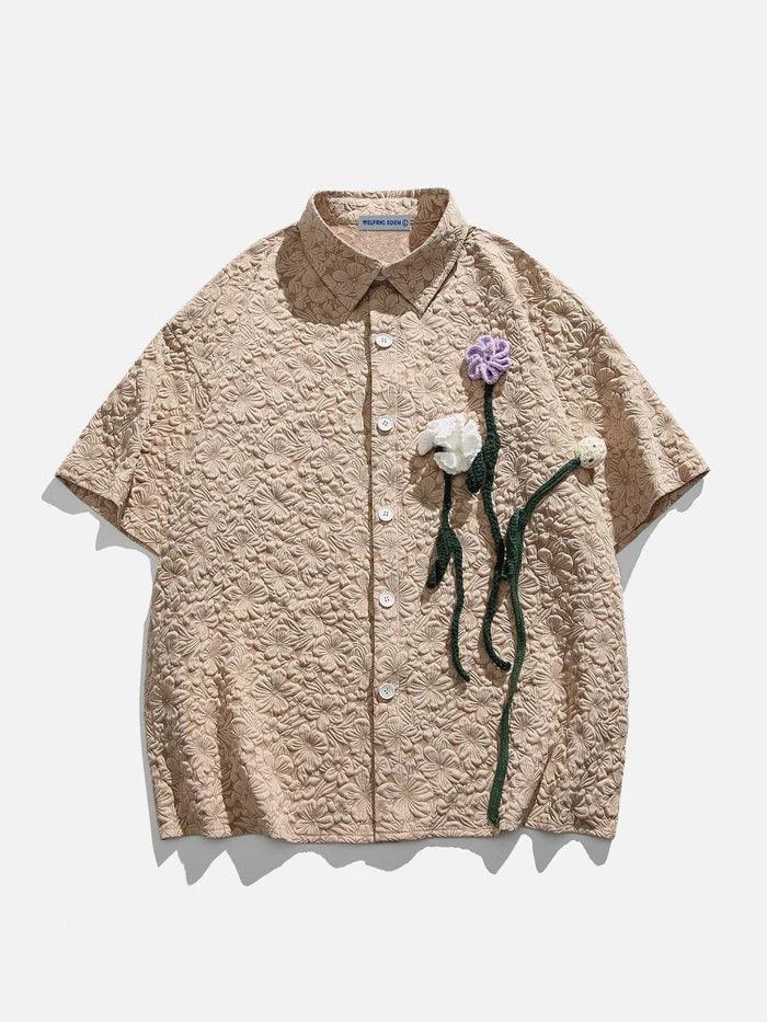 Zwoyren Floral Bloom Short Sleeve Shirt