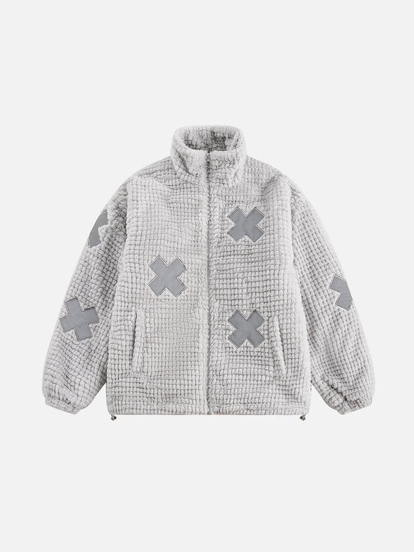 Zwoyren X Embroidery Patchwork Coat