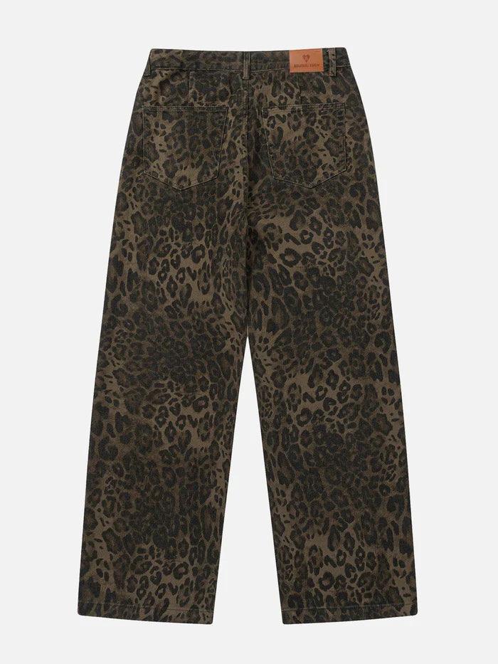 Zwoyren Leopard Print Jeans