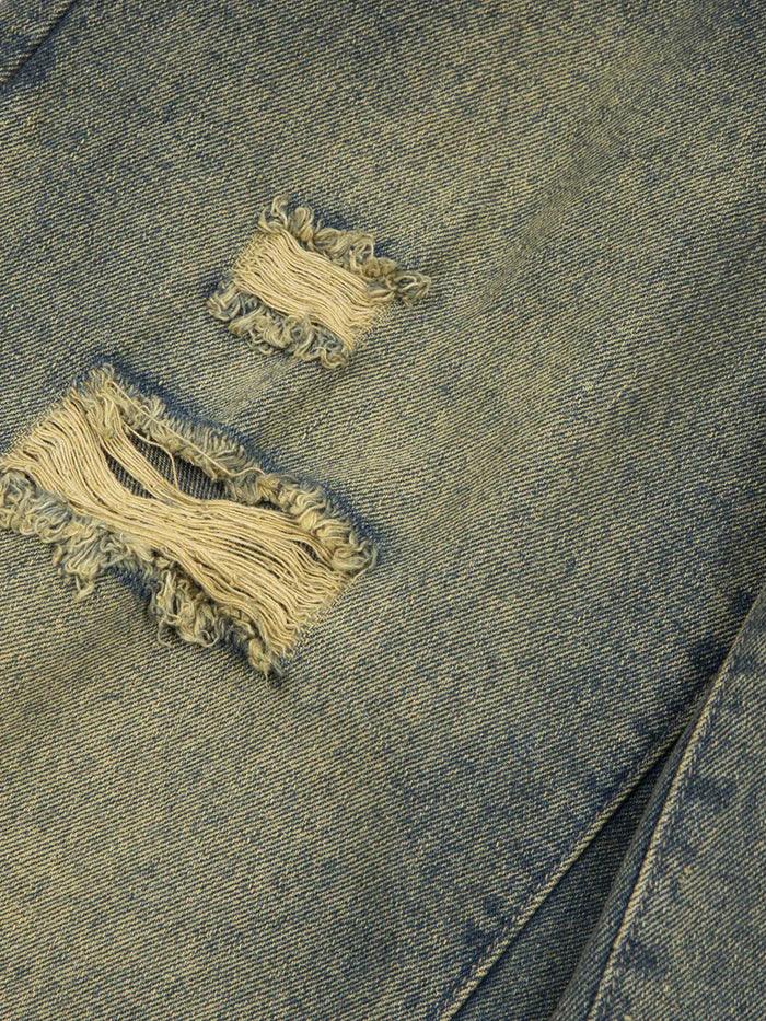 Zwoyren Distressed Washed Loose Jeans